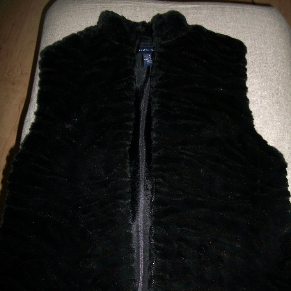 Preston & York Faux Fur Vest, Size S